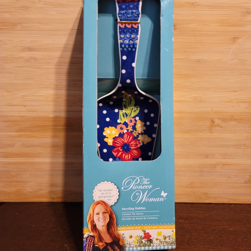 NIB Pioneer Woman Dazzling Dahlia server